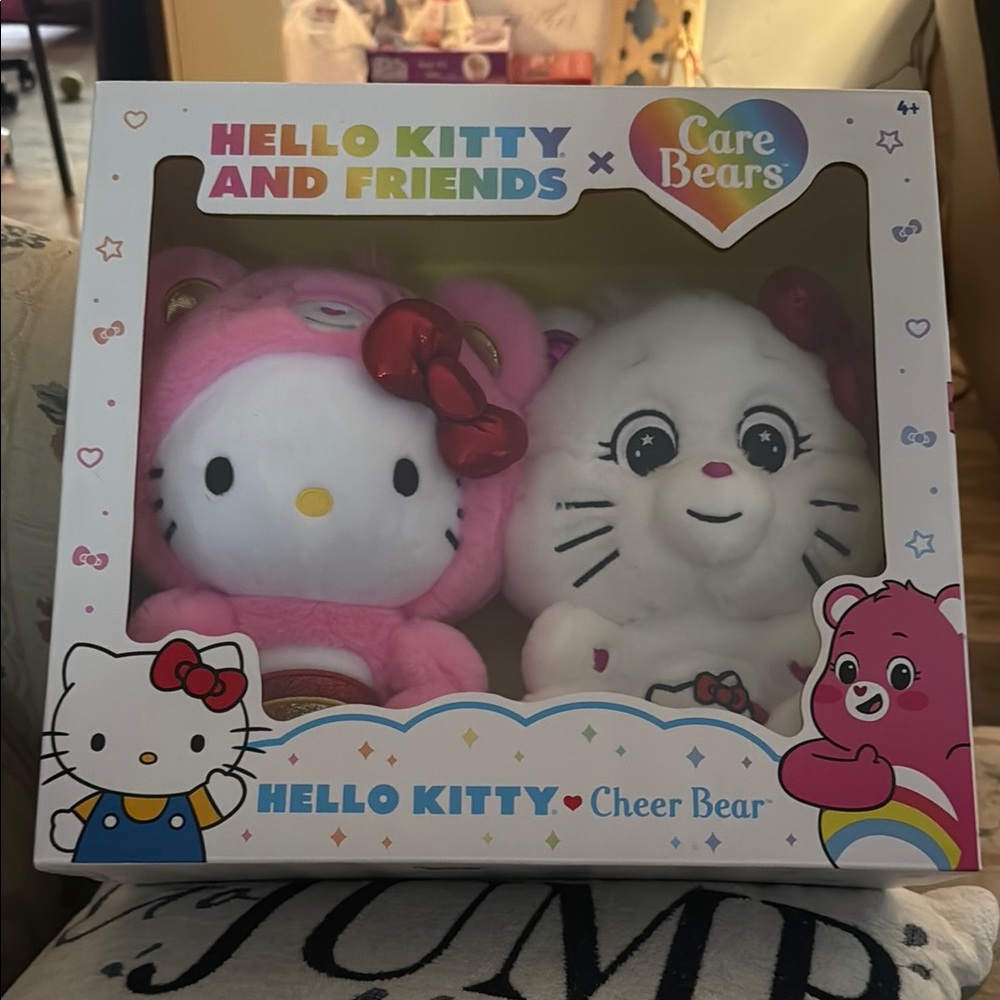 Hello Kitty Pink and White Stuffed Animal Set